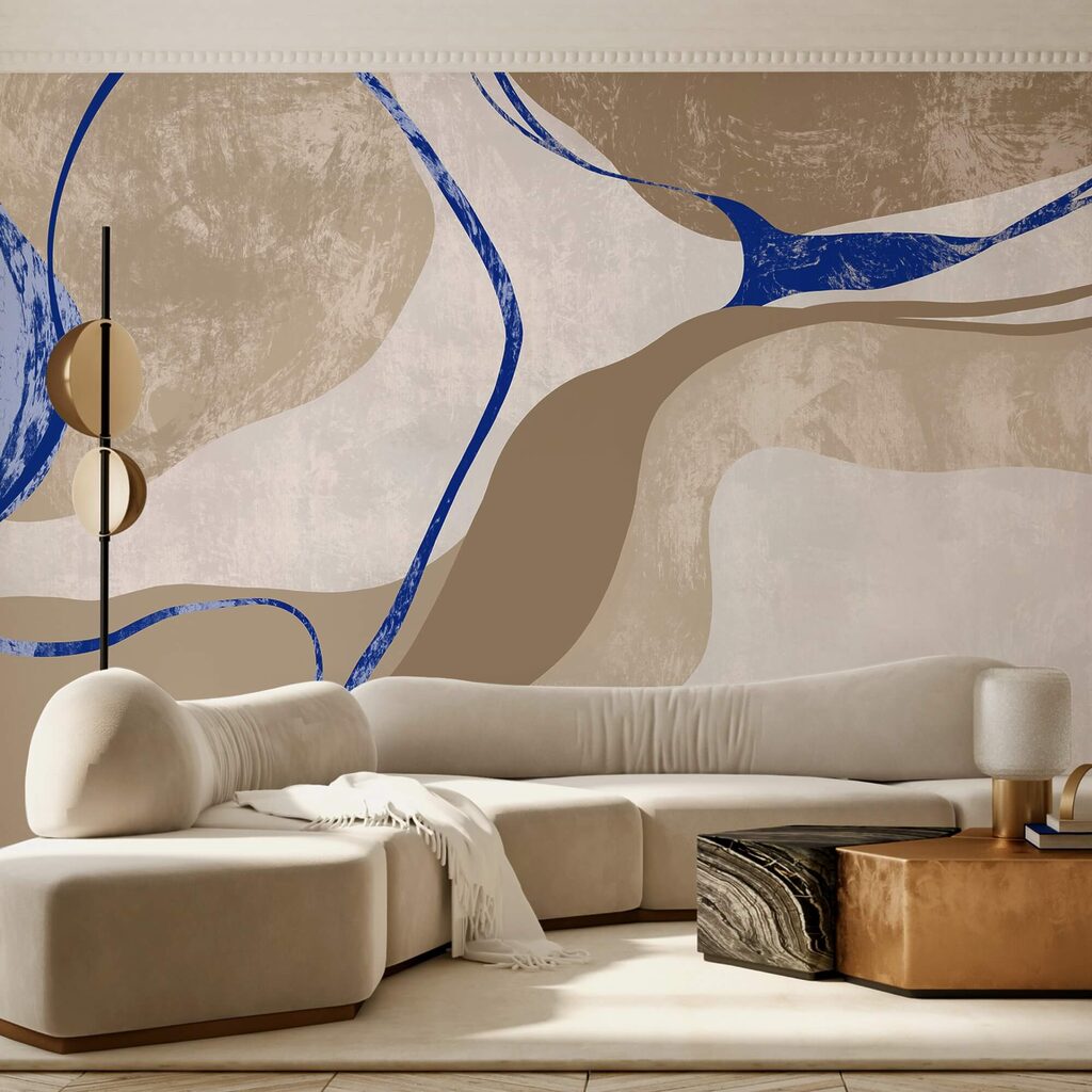 Niebiesko-biały wzór