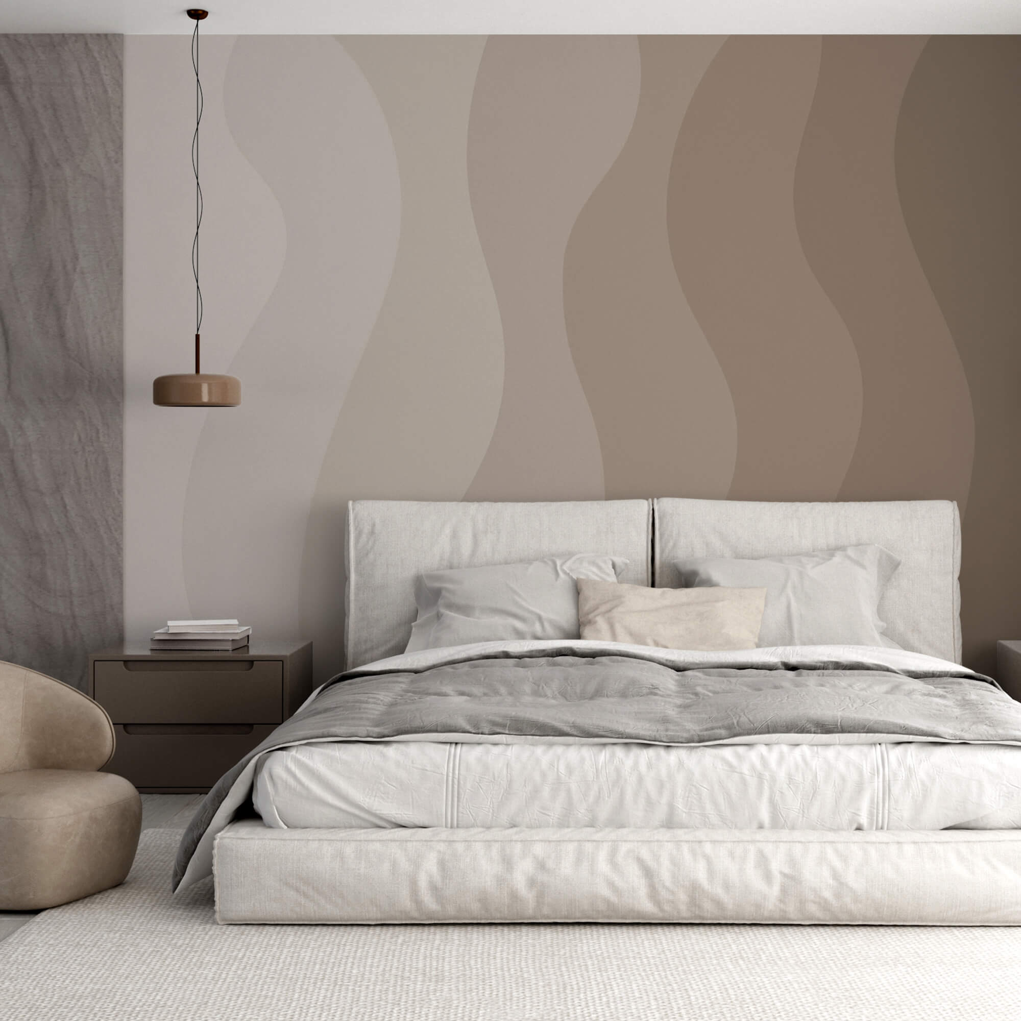 Harmonijne fale delikatnych kolorów