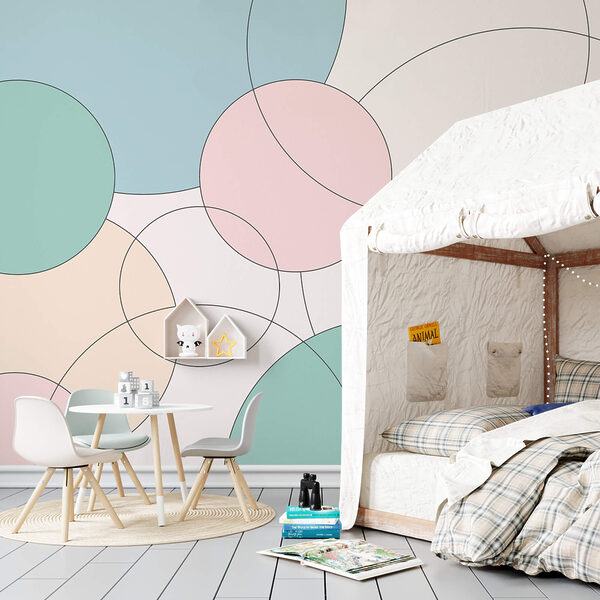 Wzór z kółek i liści