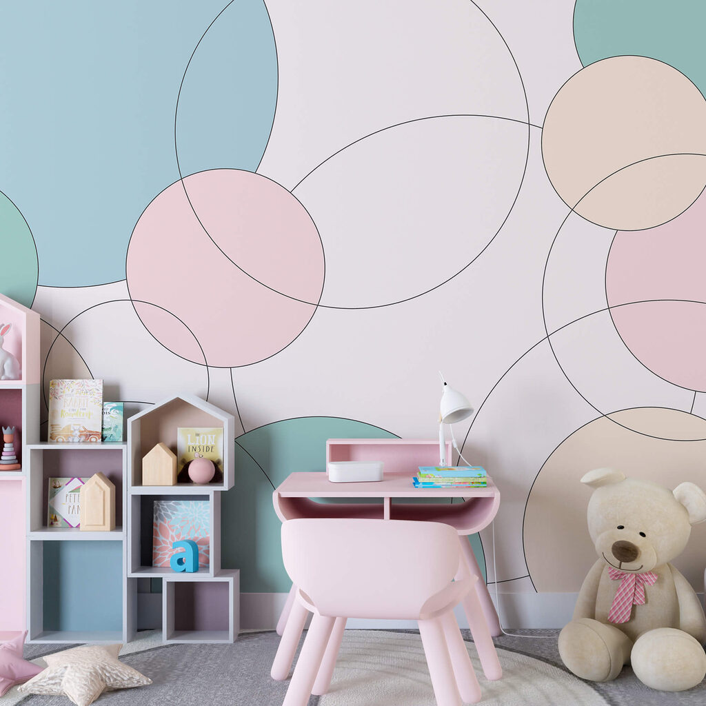 Wzór z kółek i liści