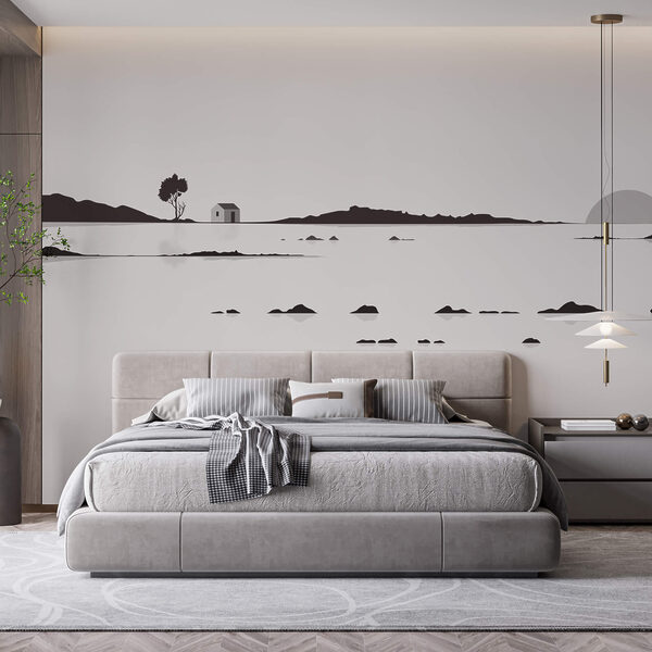 Fototapeta Fototapeta Dom na środku jeziora (SKU: t00381)