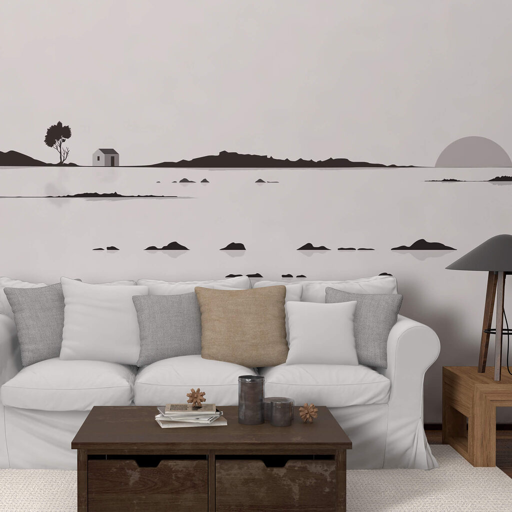 Dom na środku jeziora