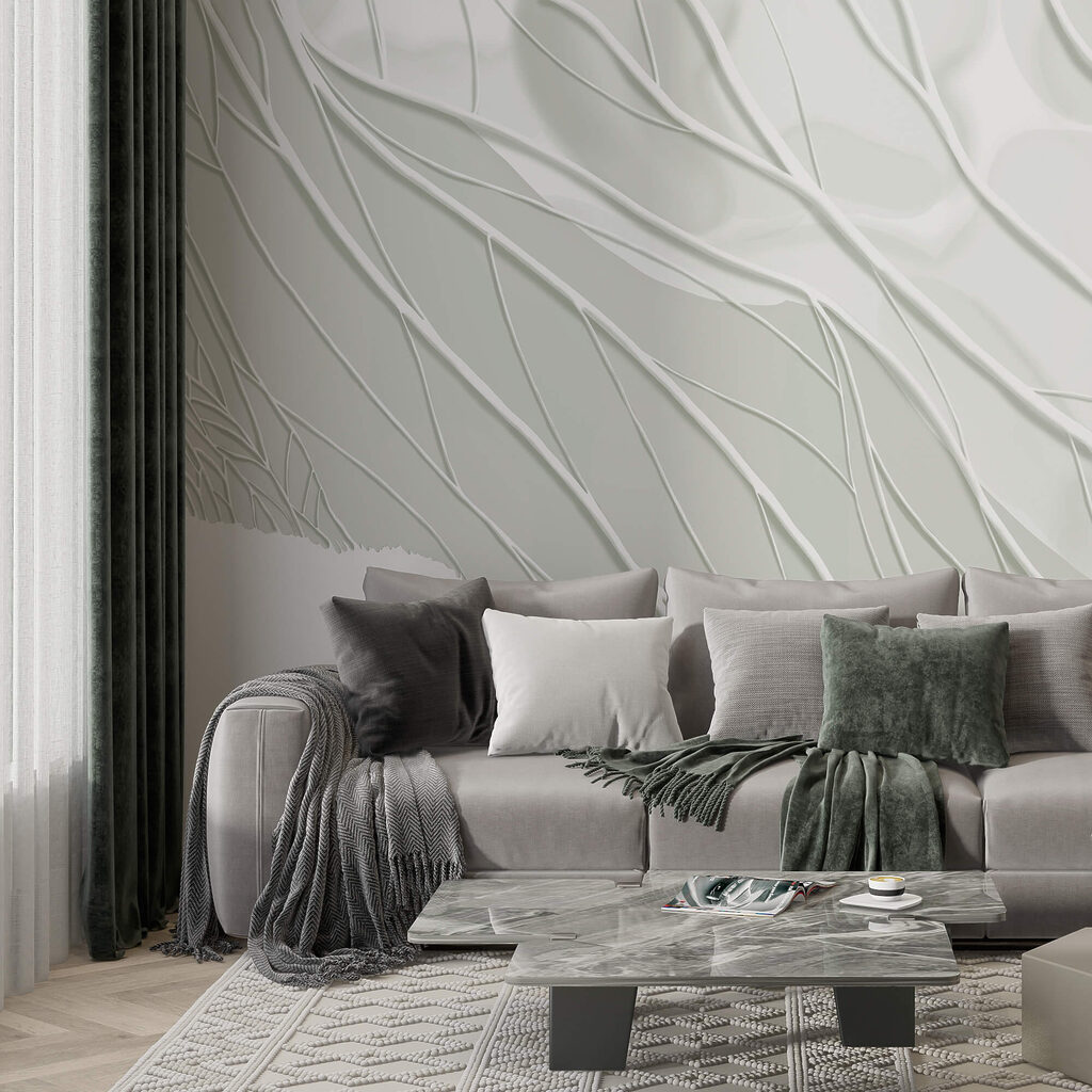 Białe tło z liniami