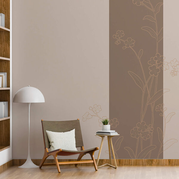 Elegancki kwiatowy wzór na spokojnym tle