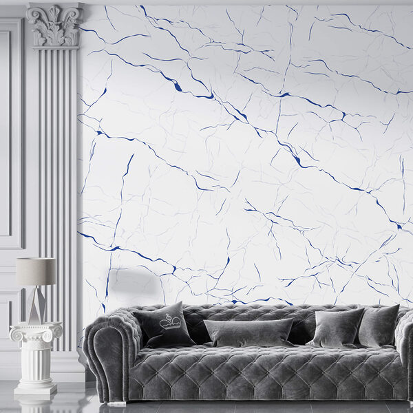 Biała powierzchnia z niebieskimi liniami