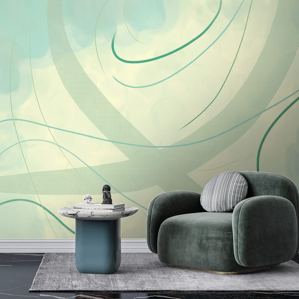 Delikatne zawirowania kolorów i form