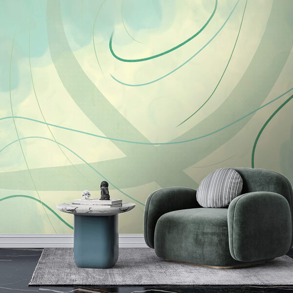 Delikatne zawirowania kolorów i form