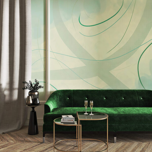 Delikatne zawirowania kolorów i form