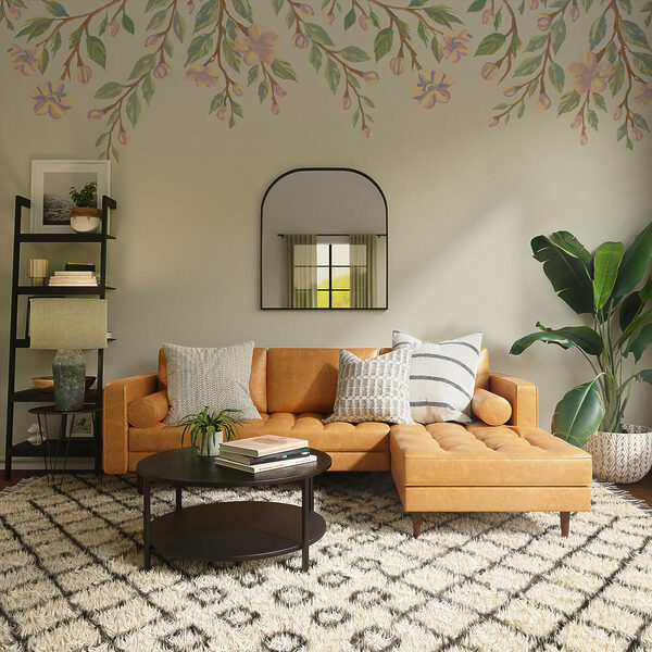 Delikatne kwiaty otaczają miękkie tło