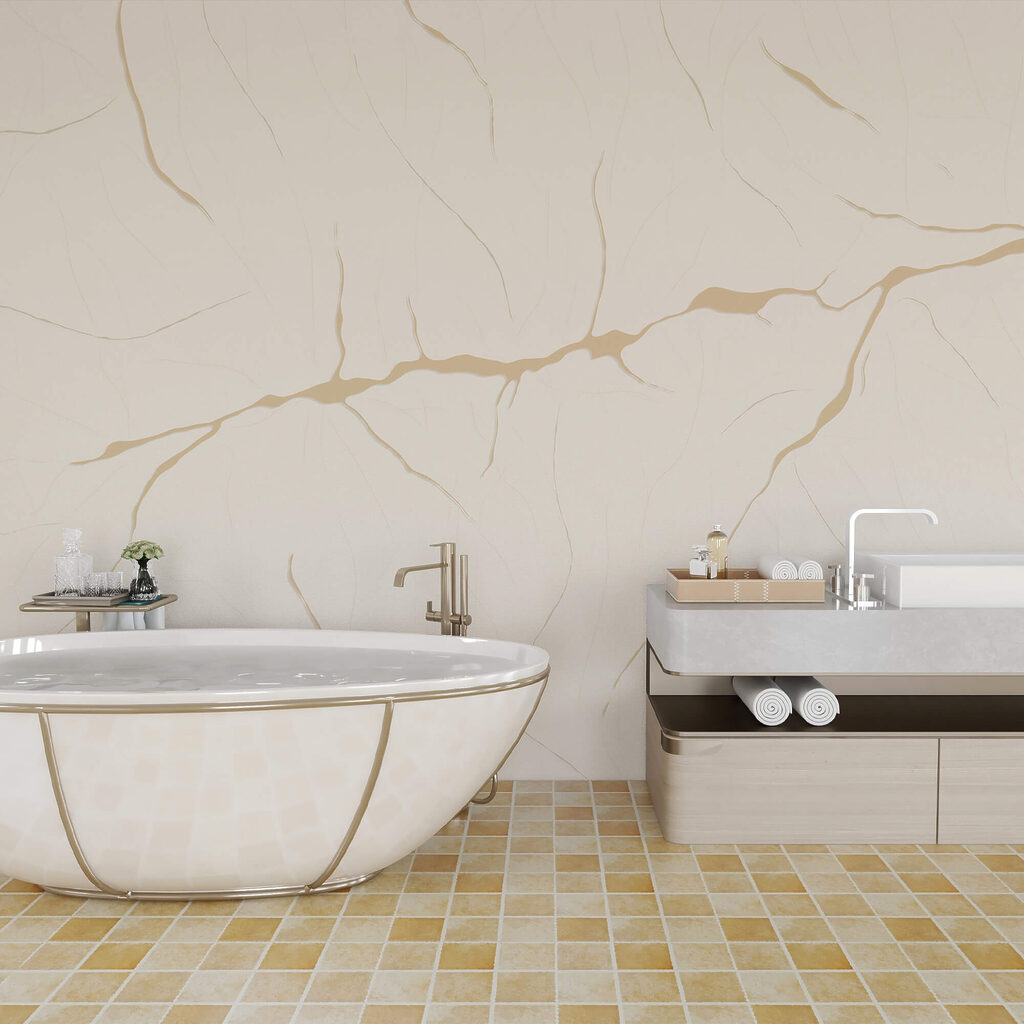 Biała powierzchnia z pęknięciami