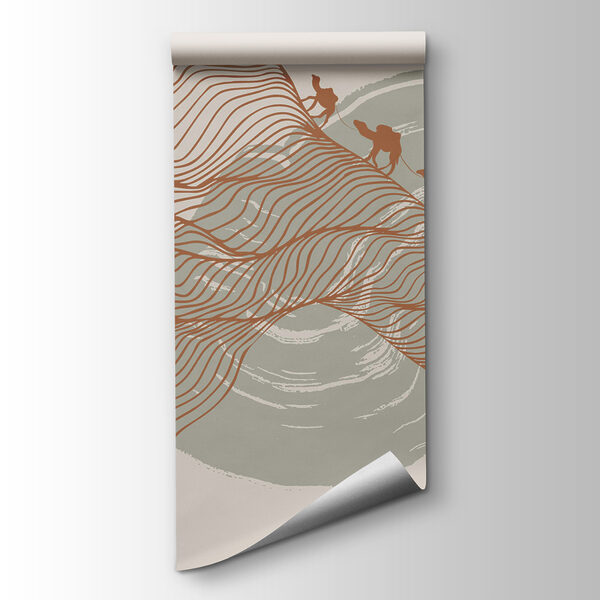 Drawing of a desert landscape