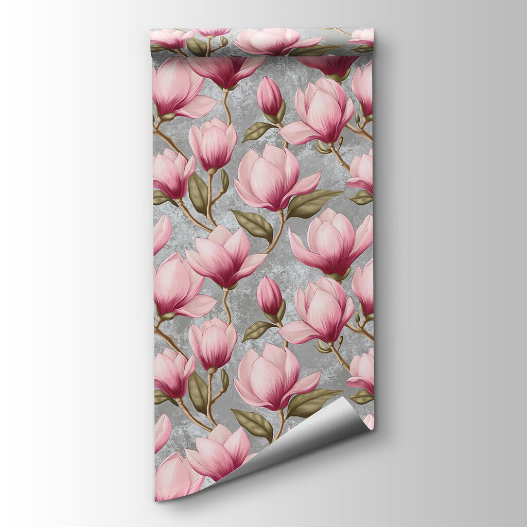 Pattern of pink flowers