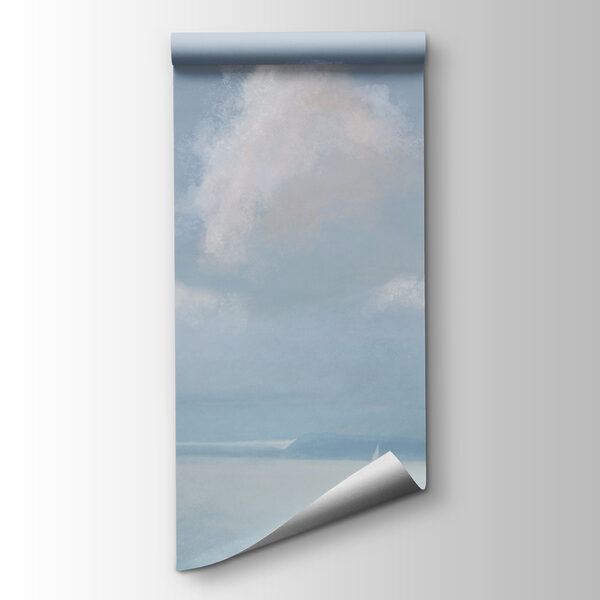 Sailboat in the middle of a body of water Sailboat in the middle of a body of water