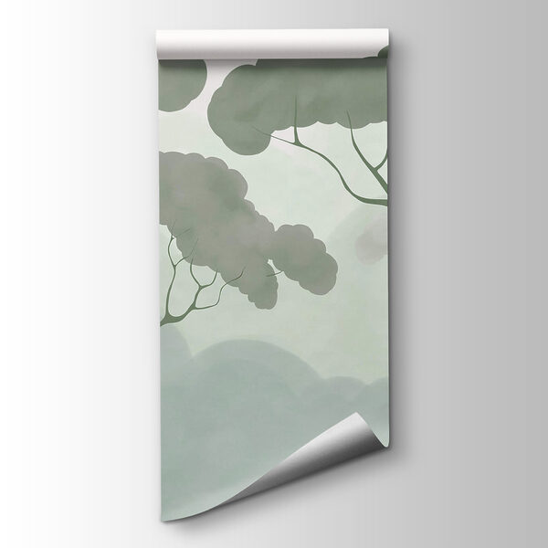 Group of trees with green leaves Group of trees with green leaves