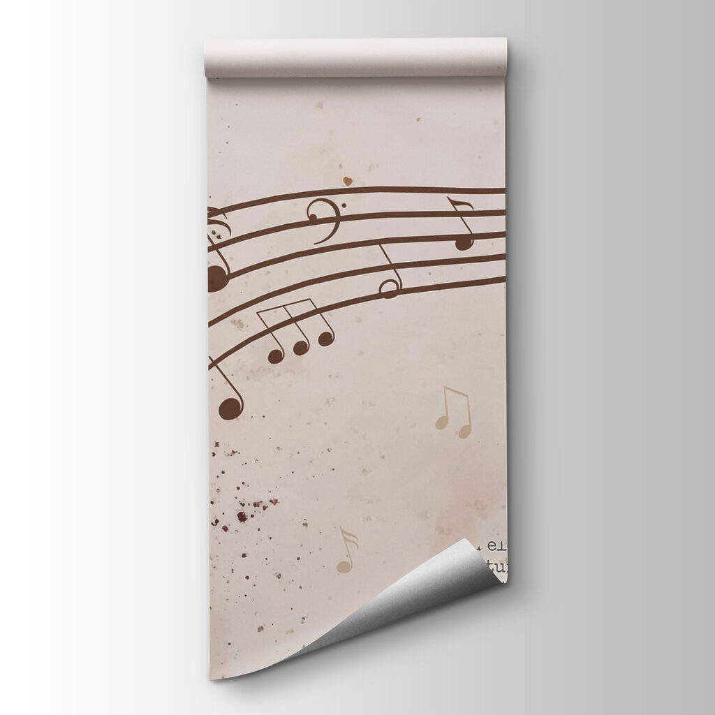 Music notes on a sheet Music notes on a sheet