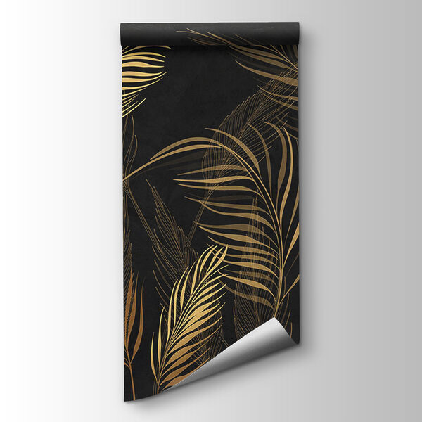 Elegant Leaves against Dark Background