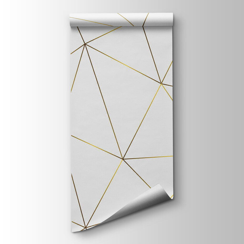 Yellow lines forming endless triangles