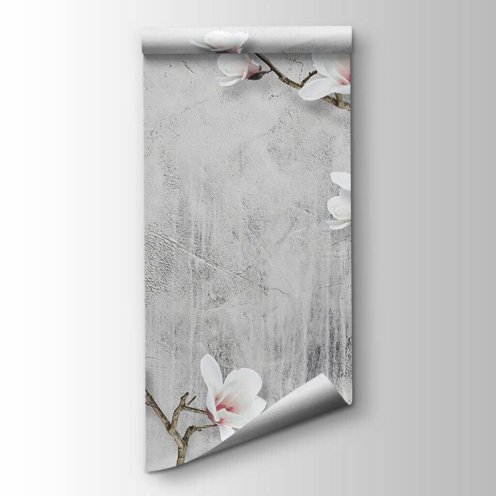 White flowers on a white background