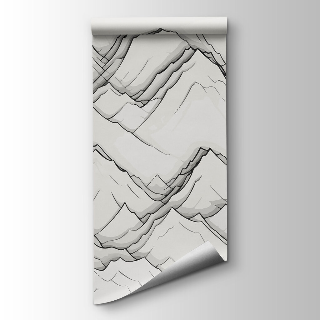 Drawing of mountains