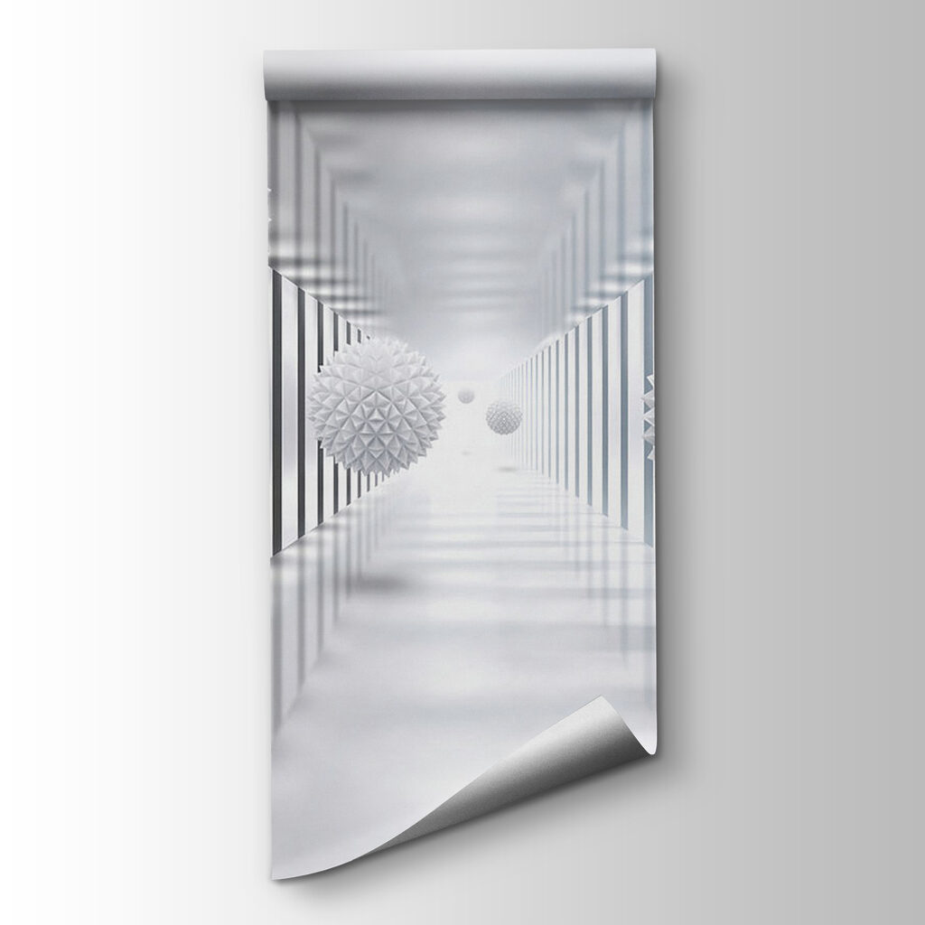 White room with white balls