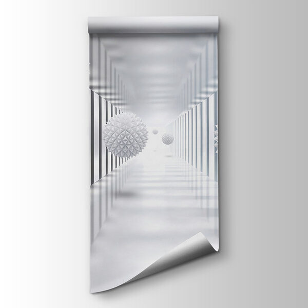 White room with white balls