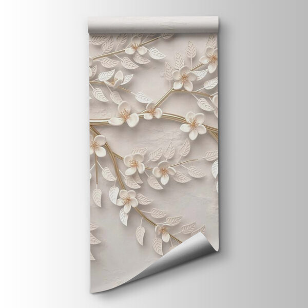Elegant floral metalwork on white Elegant floral metalwork on white