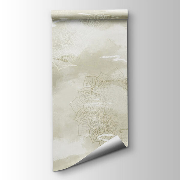 Serene mandala design in muted tones