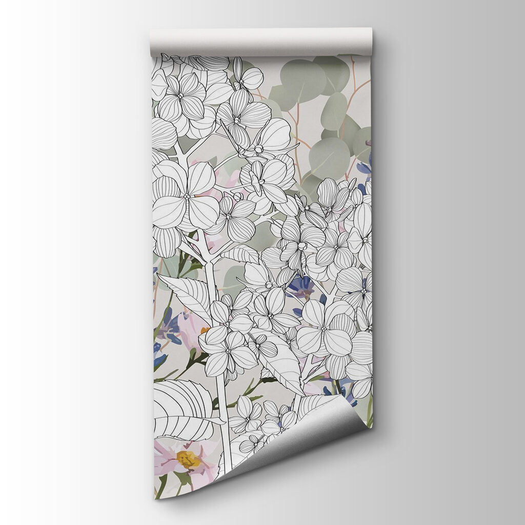 Delicate blooms in soft hues