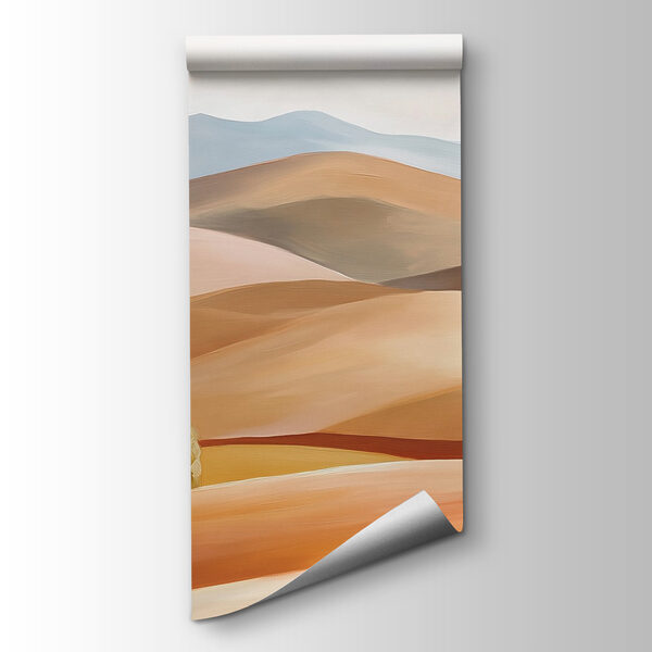 Landscape of hills and trees