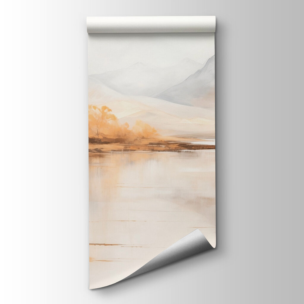 Water and mountains in the distance