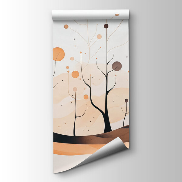 Painting of trees and plants