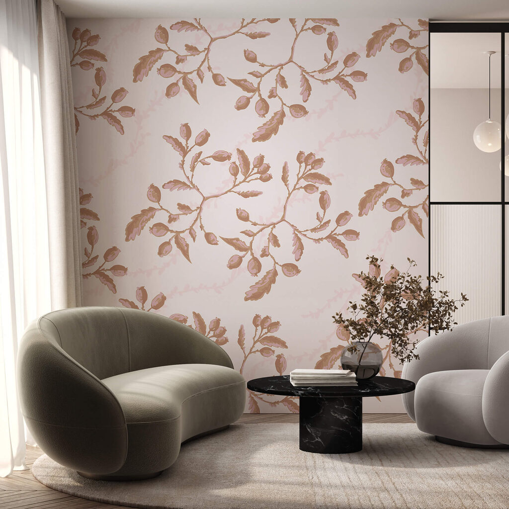 Wzór liści i jagód Wzór liści i jagód