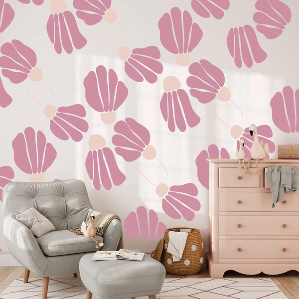 Wzór różowych kwiatów