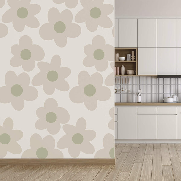 Wzór kwiatów na białym tle