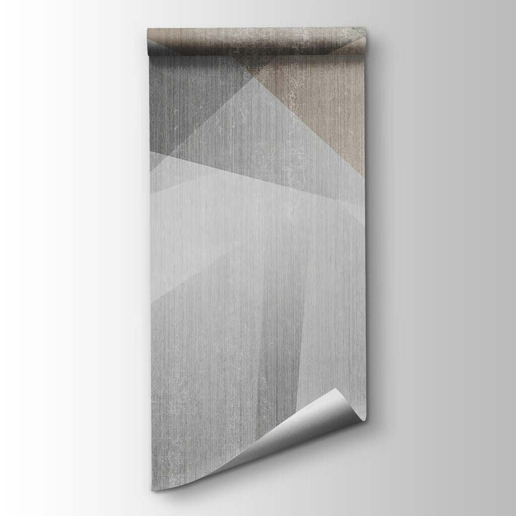 Abstract overlapping geometric shapes design