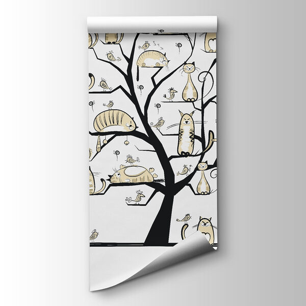 Tree with cats on it