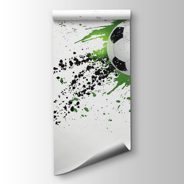 Football ball with splashes of paint Football ball with splashes of paint