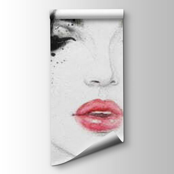 Woman with black and white paint Woman with black and white paint