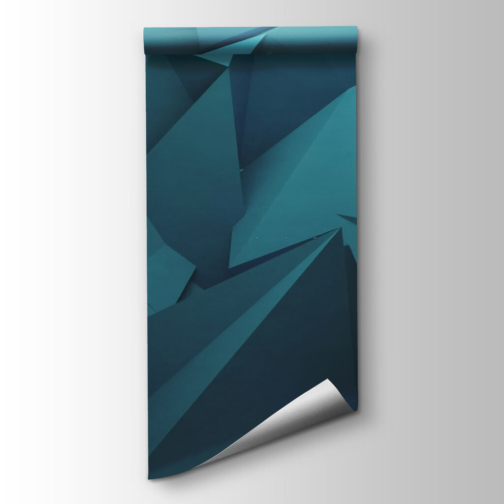 Blue polygonal shapes