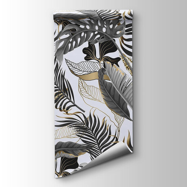 Pattern of leaves and flowers