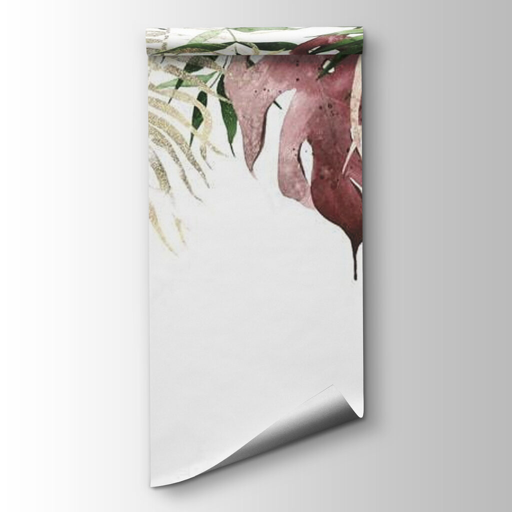 Group of leaves on a white background