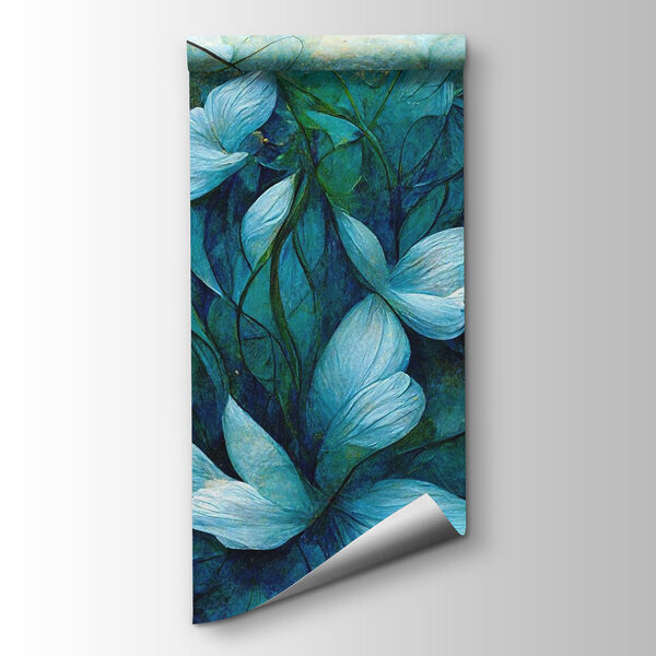 Painting of flowers and leaves