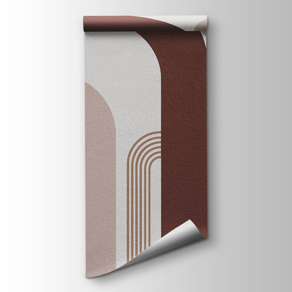 Abstract shapes in earthy tones