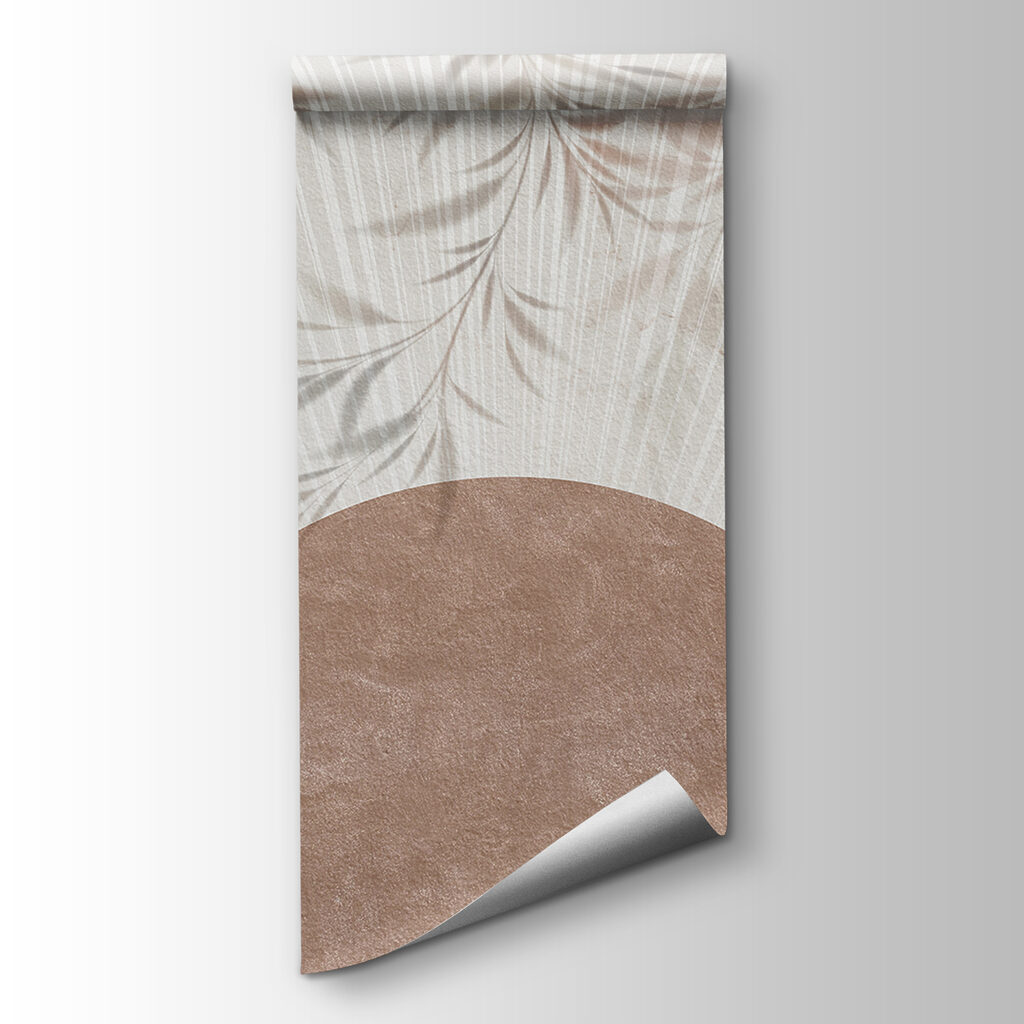 Circle with leaves on it