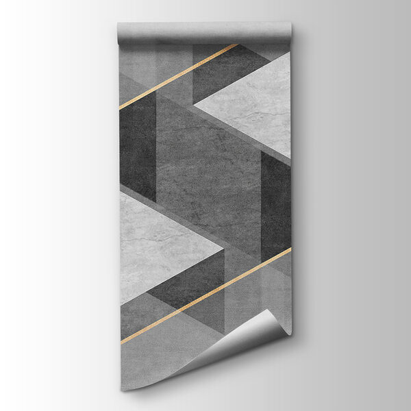 Grey and white geometrical design