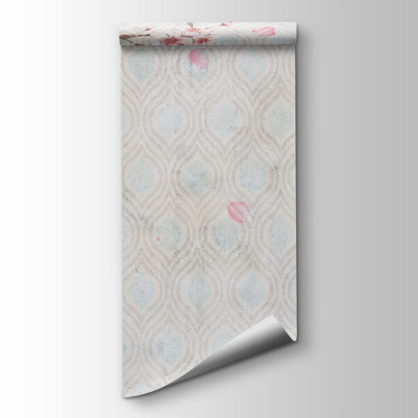 White and pink floral pattern