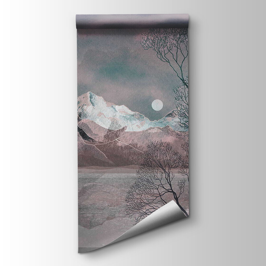 Landscape with trees and mountains Landscape with trees and mountains