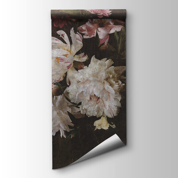 Classic floral arrangement on textured background