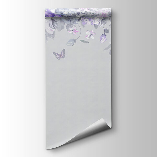 A floral design with butterflies