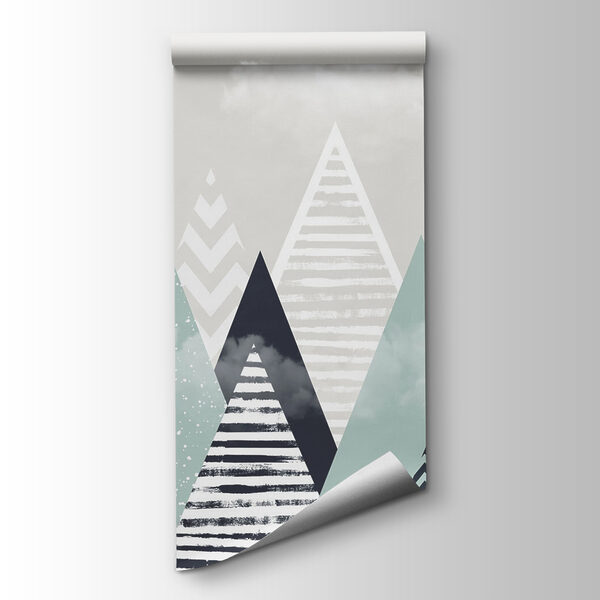 Group of triangles and clouds